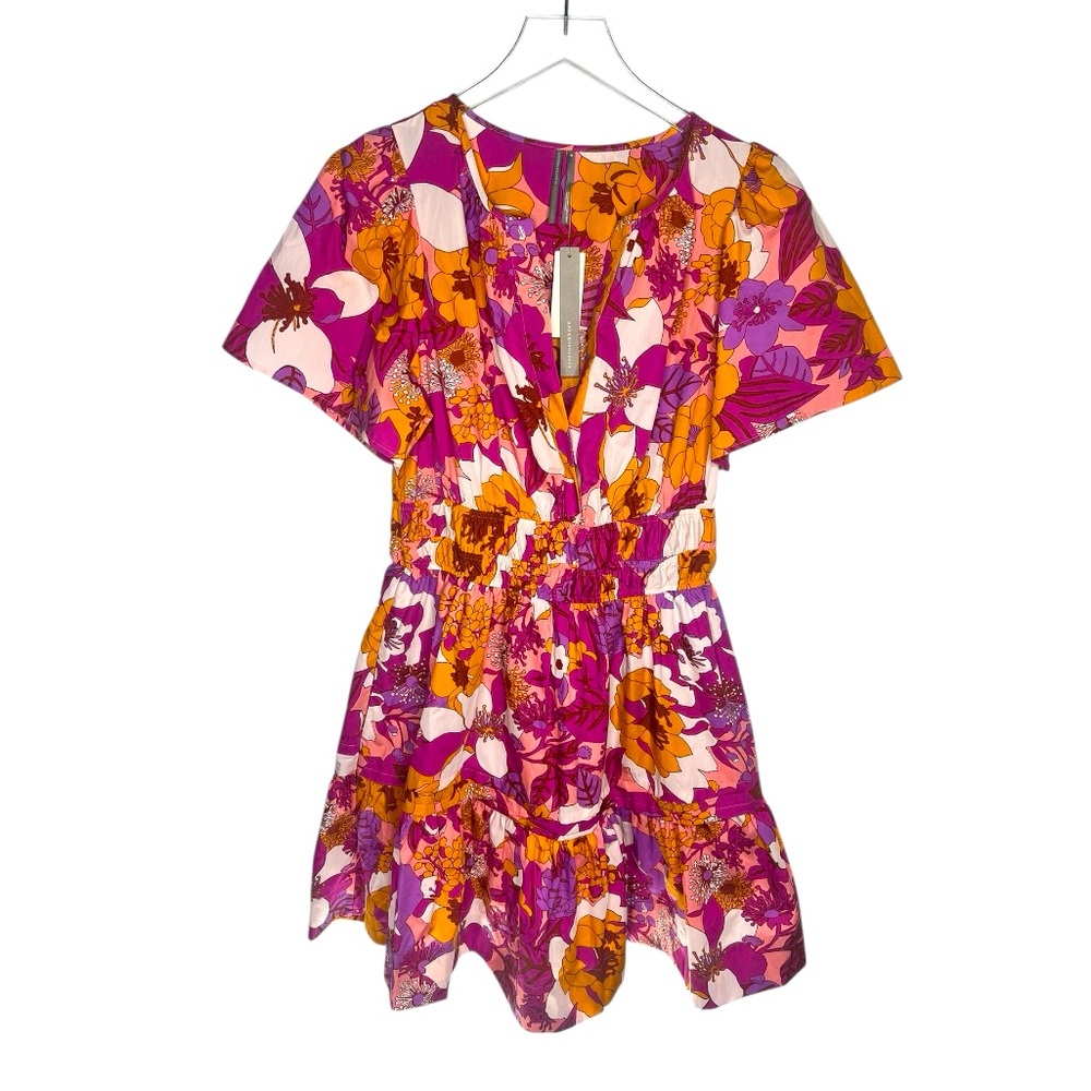 NWT Anthropologie somerset bright floral mini dress